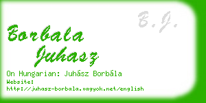 borbala juhasz business card