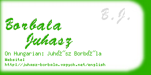 borbala juhasz business card